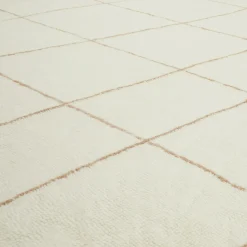 Ouma 8 x 10 Washable Wool Rug - Wavy Taupe