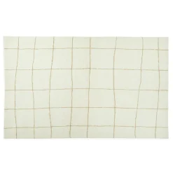 Ouma 5 x 8 Washable Wool Rug - Wavy Taupe