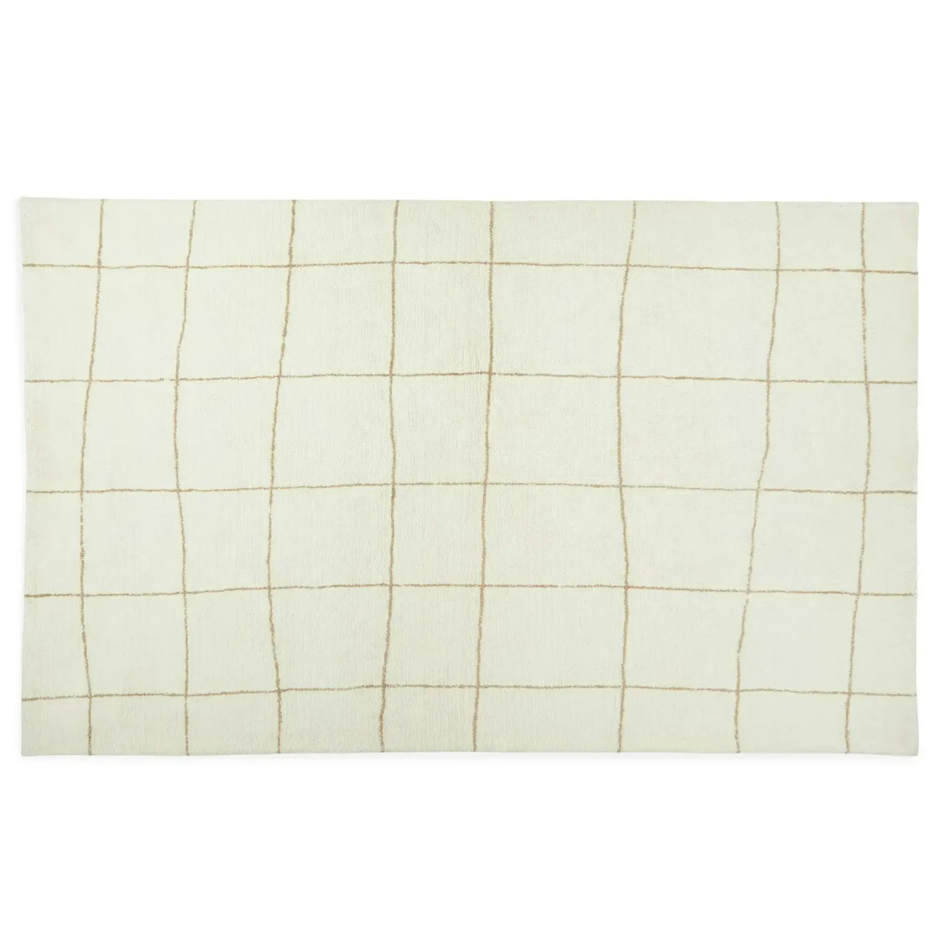 Ouma 5 x 8 Washable Wool Rug - Wavy Taupe