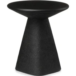 Ozetta Concrete Side Table - Moonlit Black