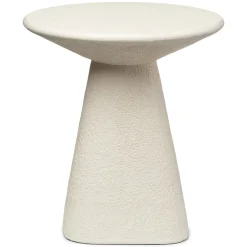Ozetta Concrete Side Table - Moonlit Ivory
