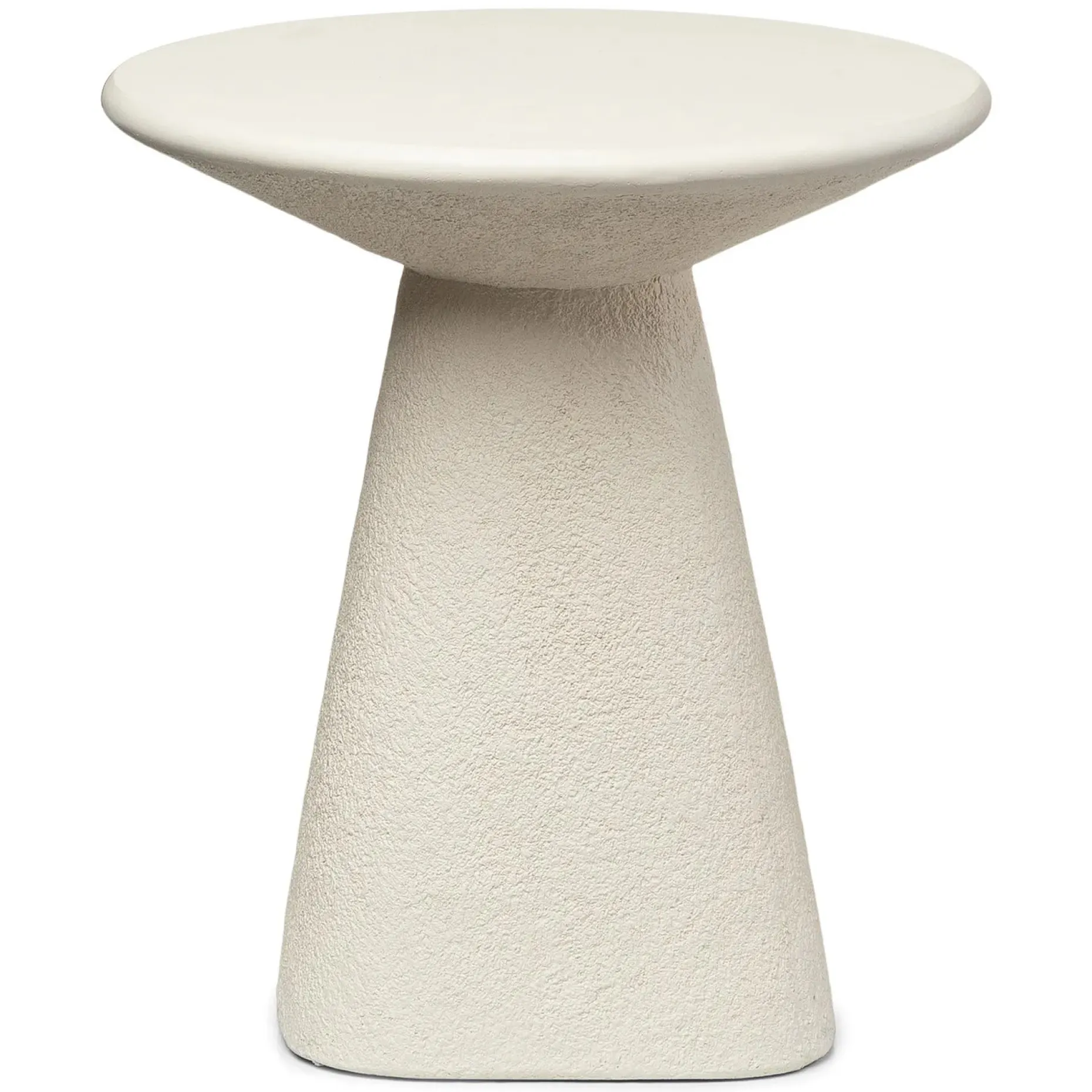 Ozetta Concrete Side Table - Moonlit Ivory