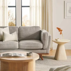 Ozetta Concrete Side Table - Moonlit Ivory
