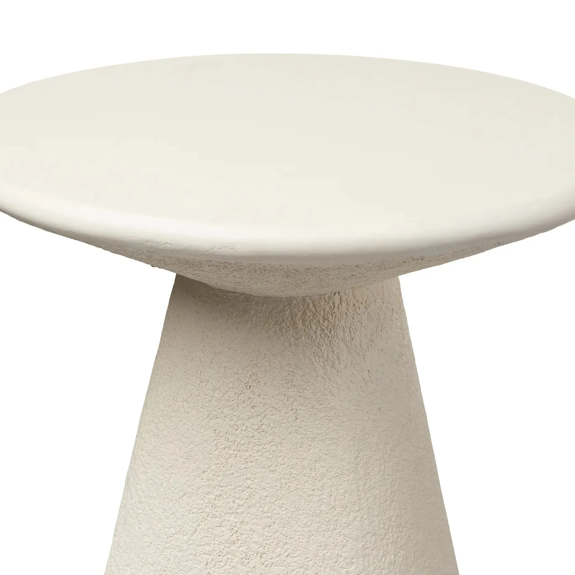Ozetta Concrete Side Table - Moonlit Ivory