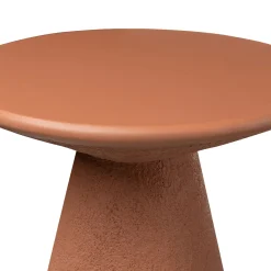 Ozetta Concrete Side Table - Moonlit Rust