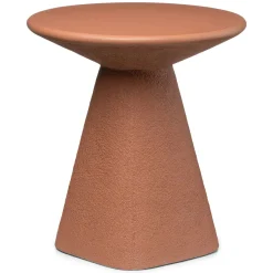 Ozetta Concrete Side Table - Moonlit Rust