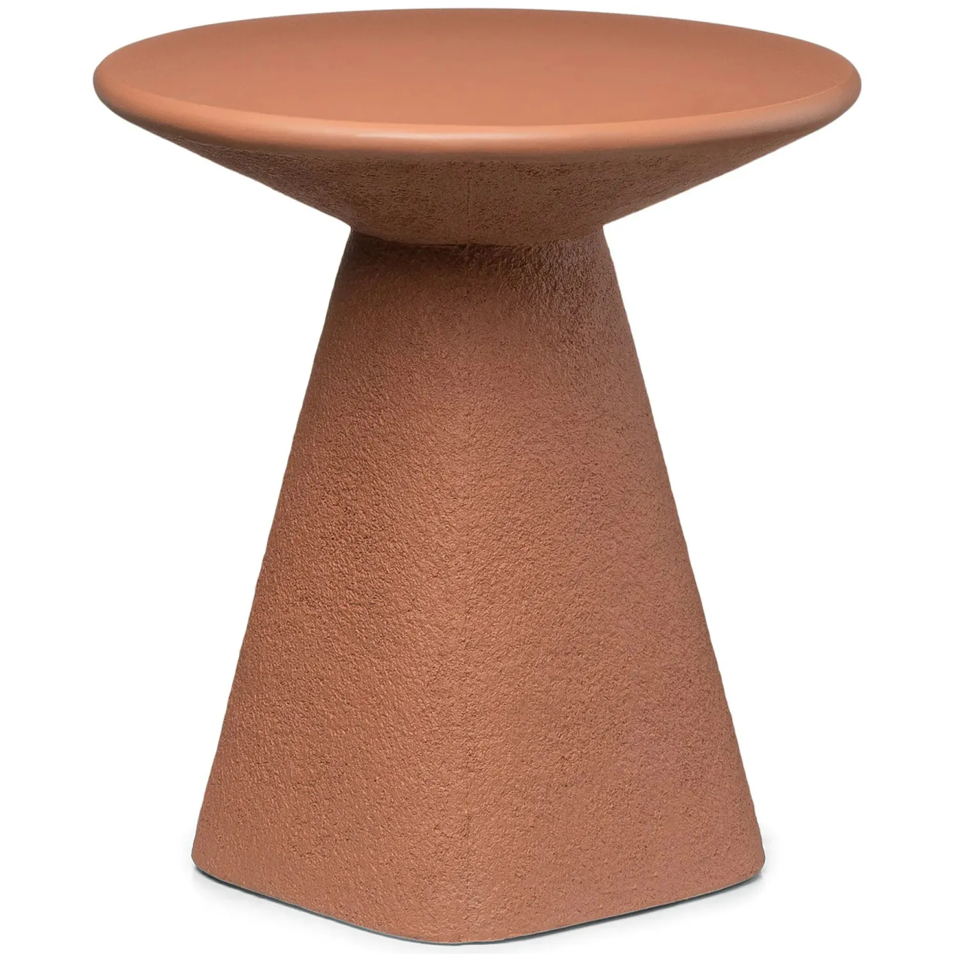Ozetta Concrete Side Table - Moonlit Rust