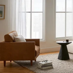 Ozetta Concrete Side Table - Moonlit Rust