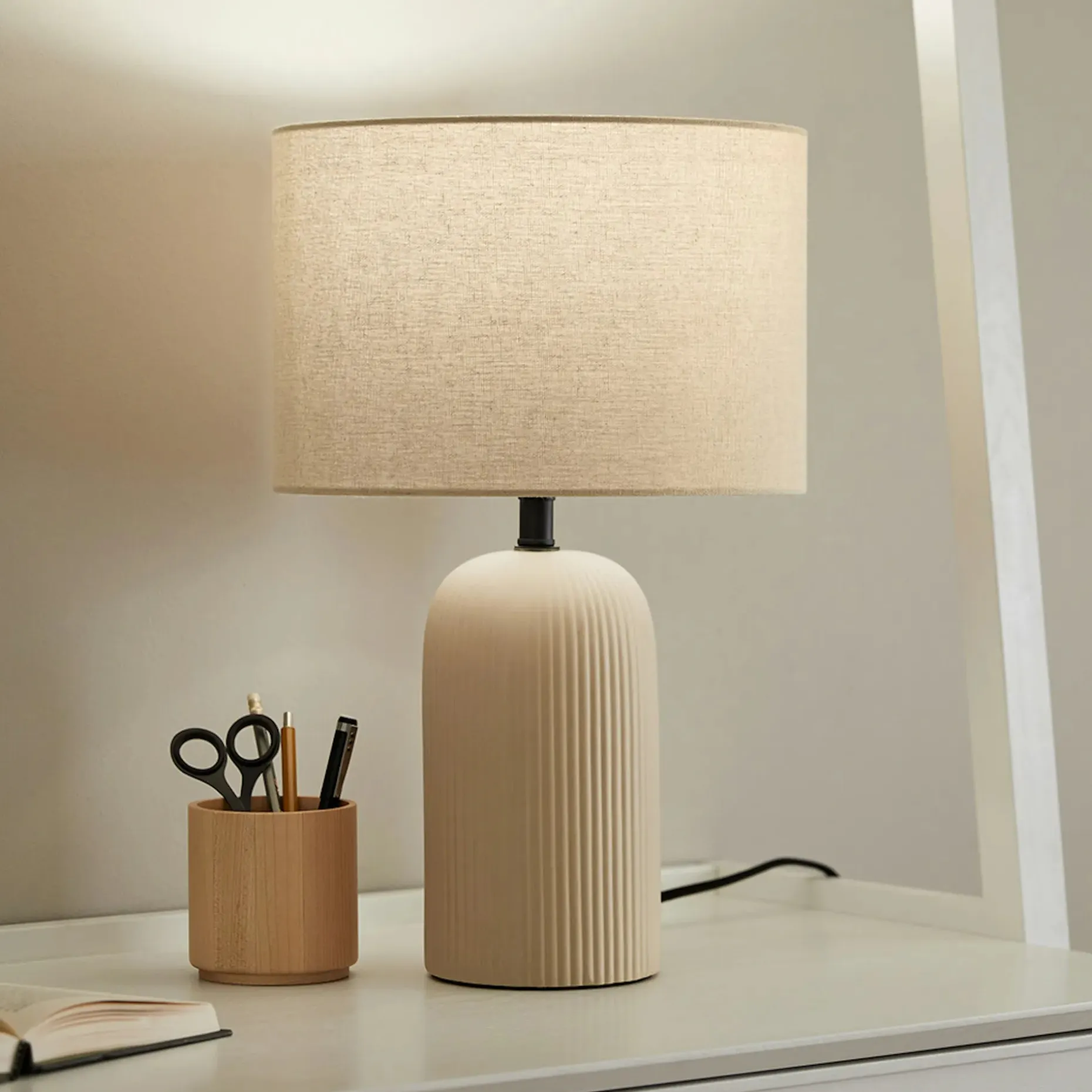 Palisade Table Lamp - Putty Gray