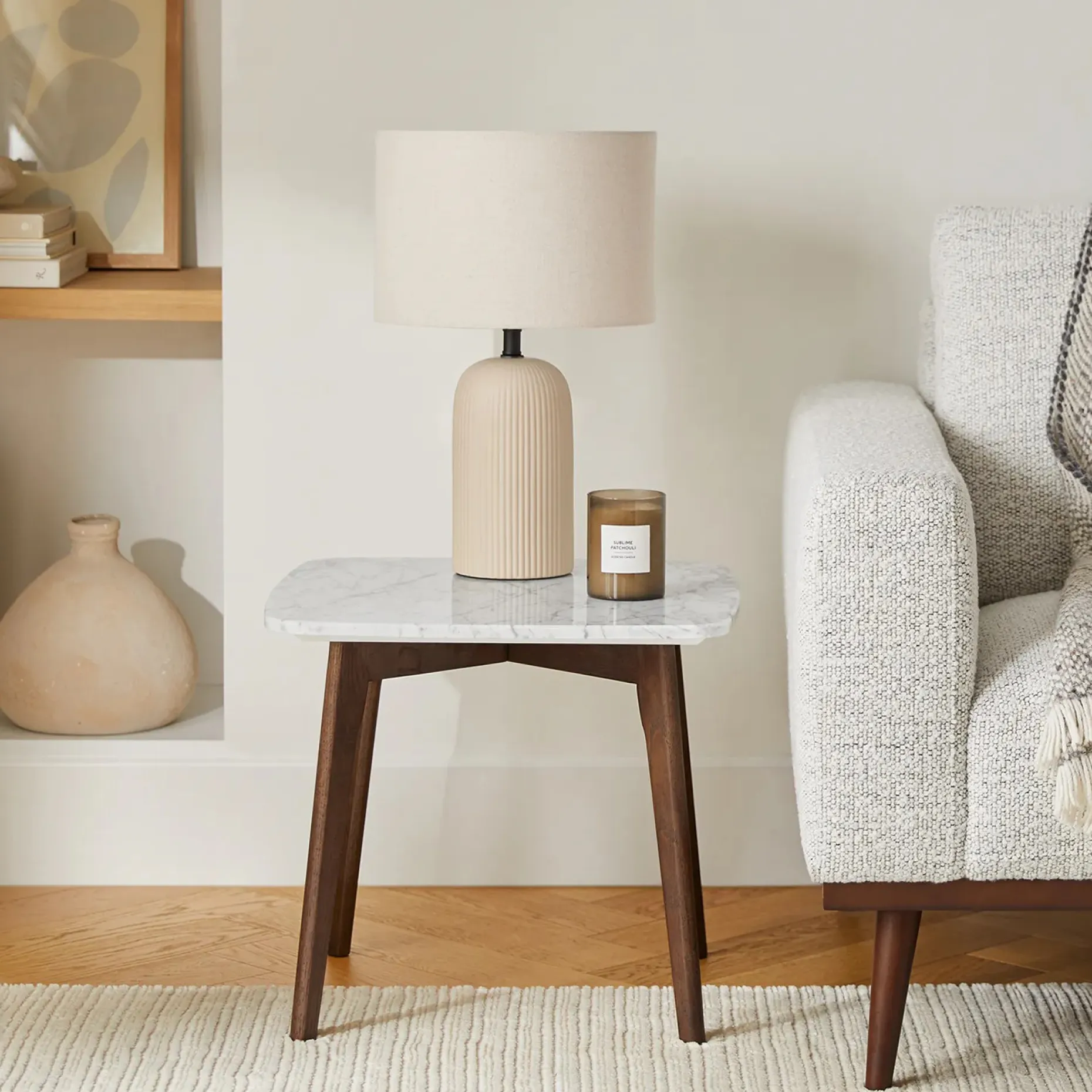 Palisade Table Lamp - Putty Gray