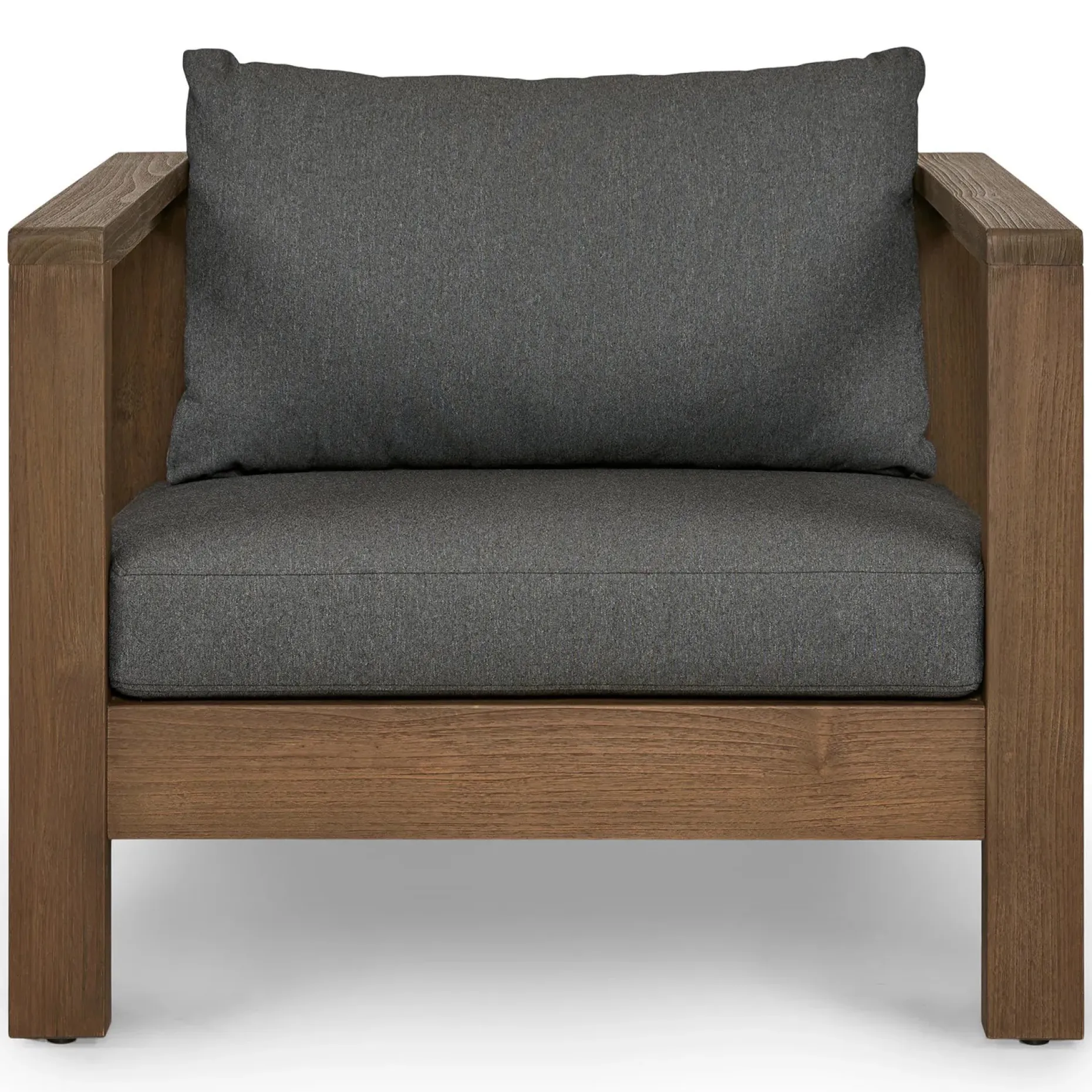 Palmera 34.5" Outdoor Lounge Chair - Dravite Black