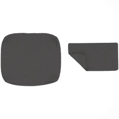 Palmera Outdoor Lounge Chair Cushion Cover Set - Dravite Black