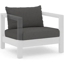 Palmera Outdoor Lounge Chair Cushion Cover Set - Dravite Black
