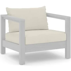 Palmera Outdoor Lounge Chair Cushion Cover Set - Dravite Ivory