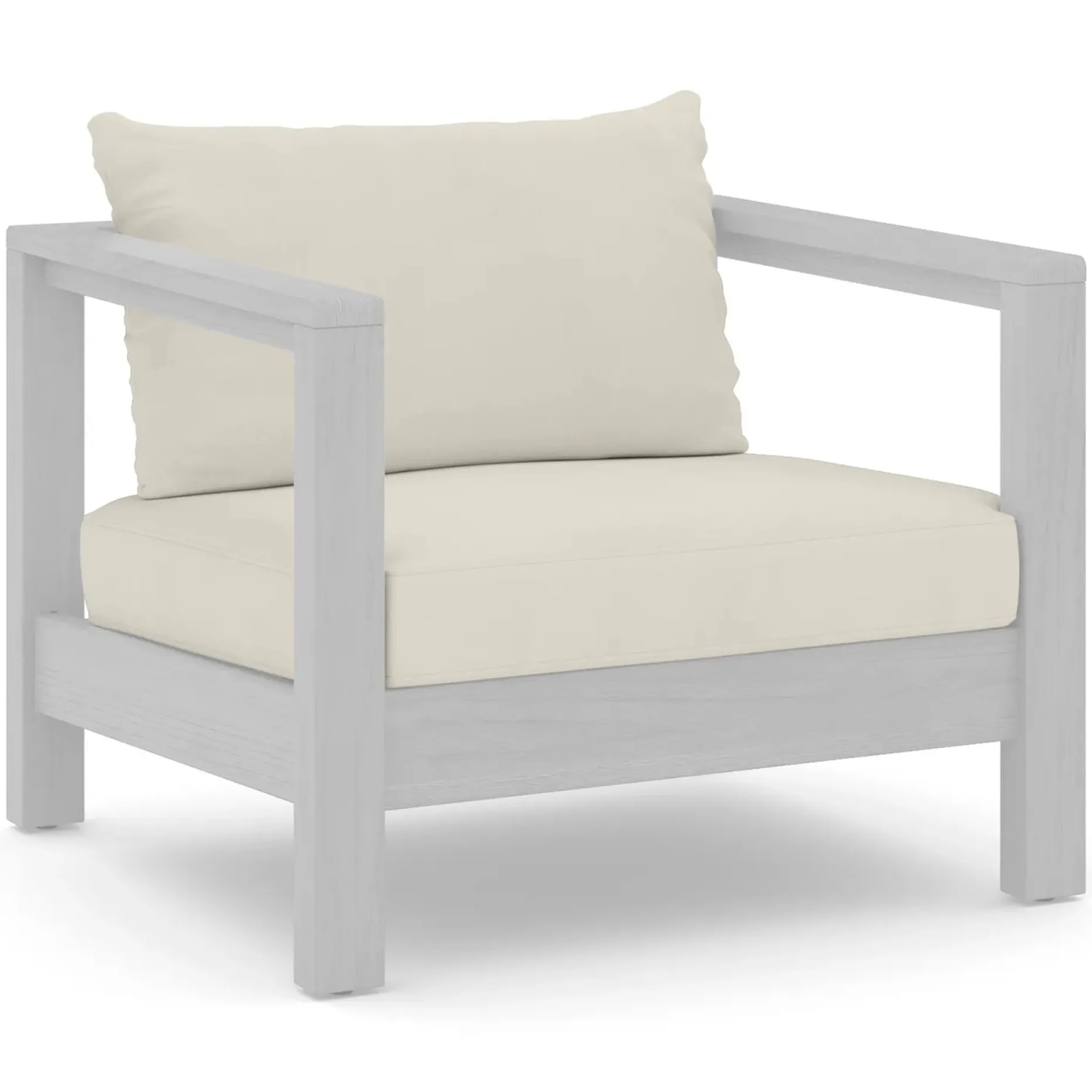 Palmera Outdoor Lounge Chair Cushion Cover Set - Dravite Ivory
