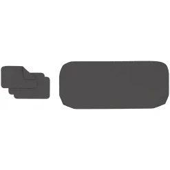 Palmera Outdoor Sofa Cushion Cover Set - Dravite Black