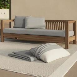 Palmera Outdoor Sofa Cushion Cover Set - Dravite Gray