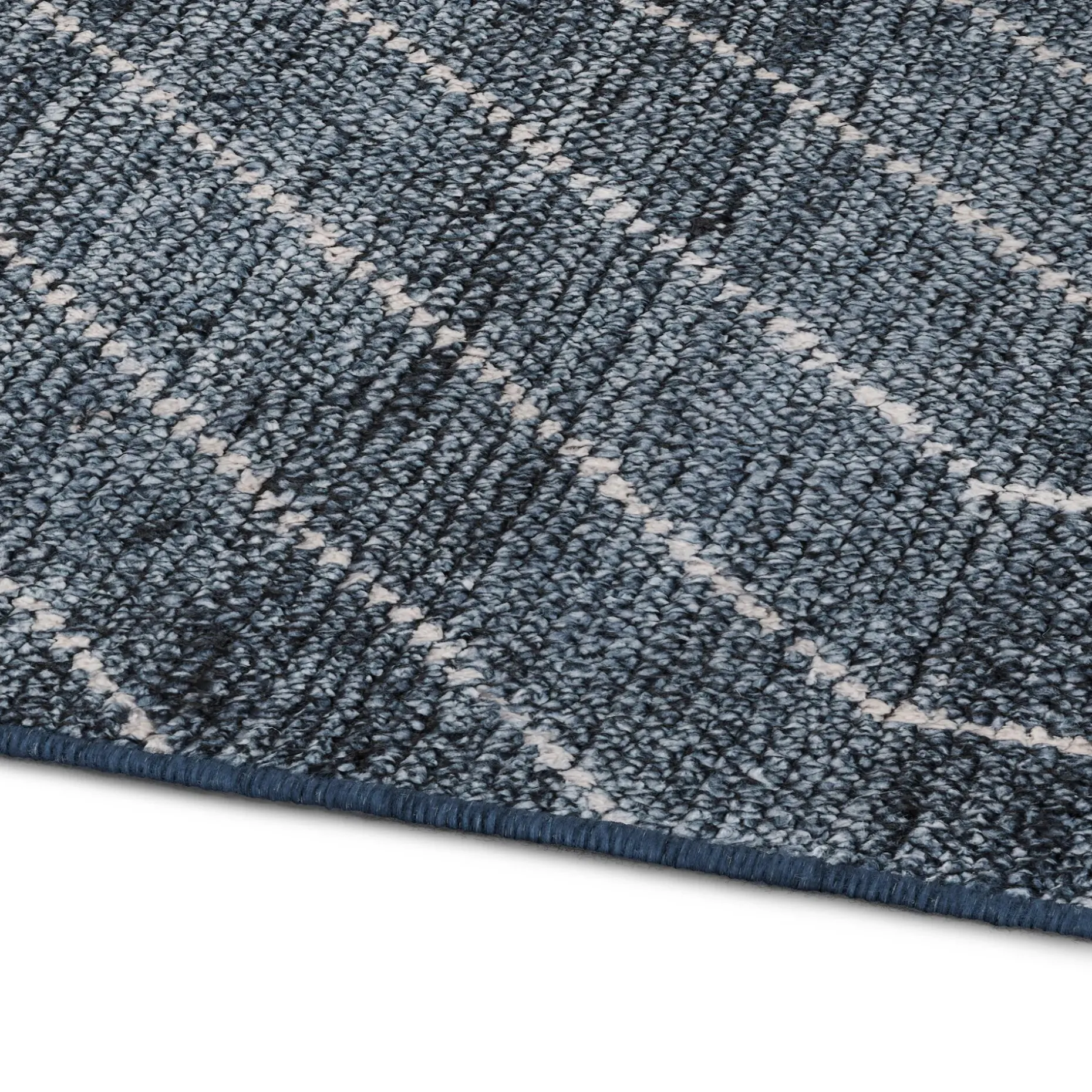 Parallel 9 x 12 Rug - Wave Blue / White