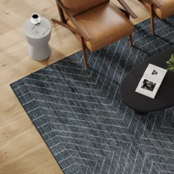 Parallel 9 x 12 Rug - Wave Blue / White