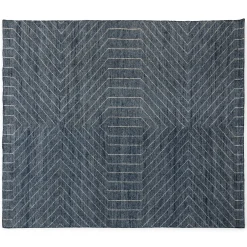 Parallel 8 x 10 Rug - Wave Blue / White