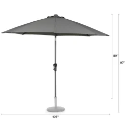 Paras Tilting Umbrella - Dark Gray