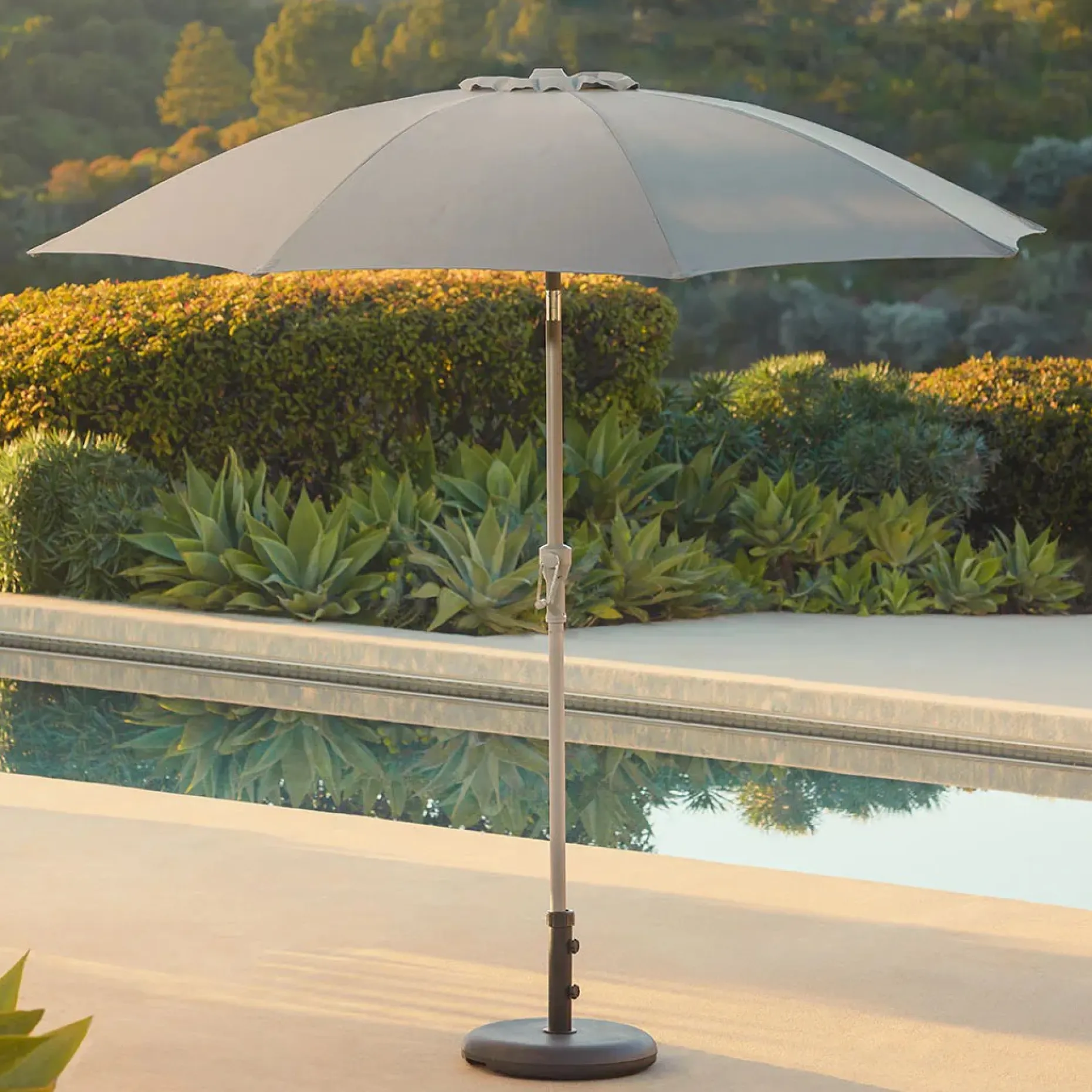 Paras Tilting Umbrella - Light Gray