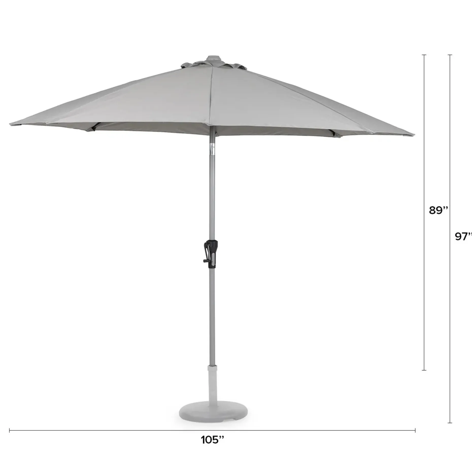 Paras Tilting Umbrella - Light Gray