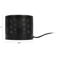 Perforate Table Lamp - Black