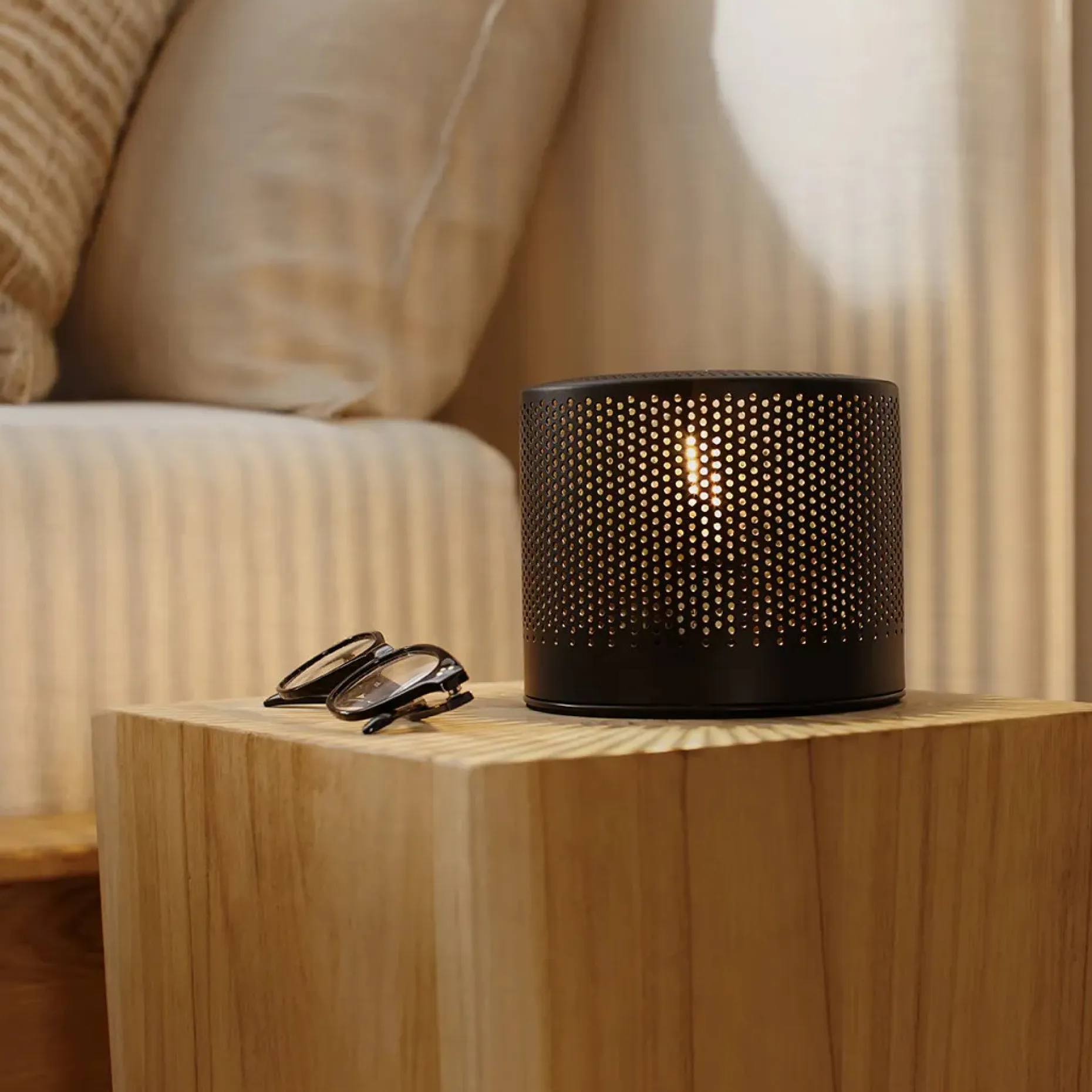 Perforate Table Lamp - Black