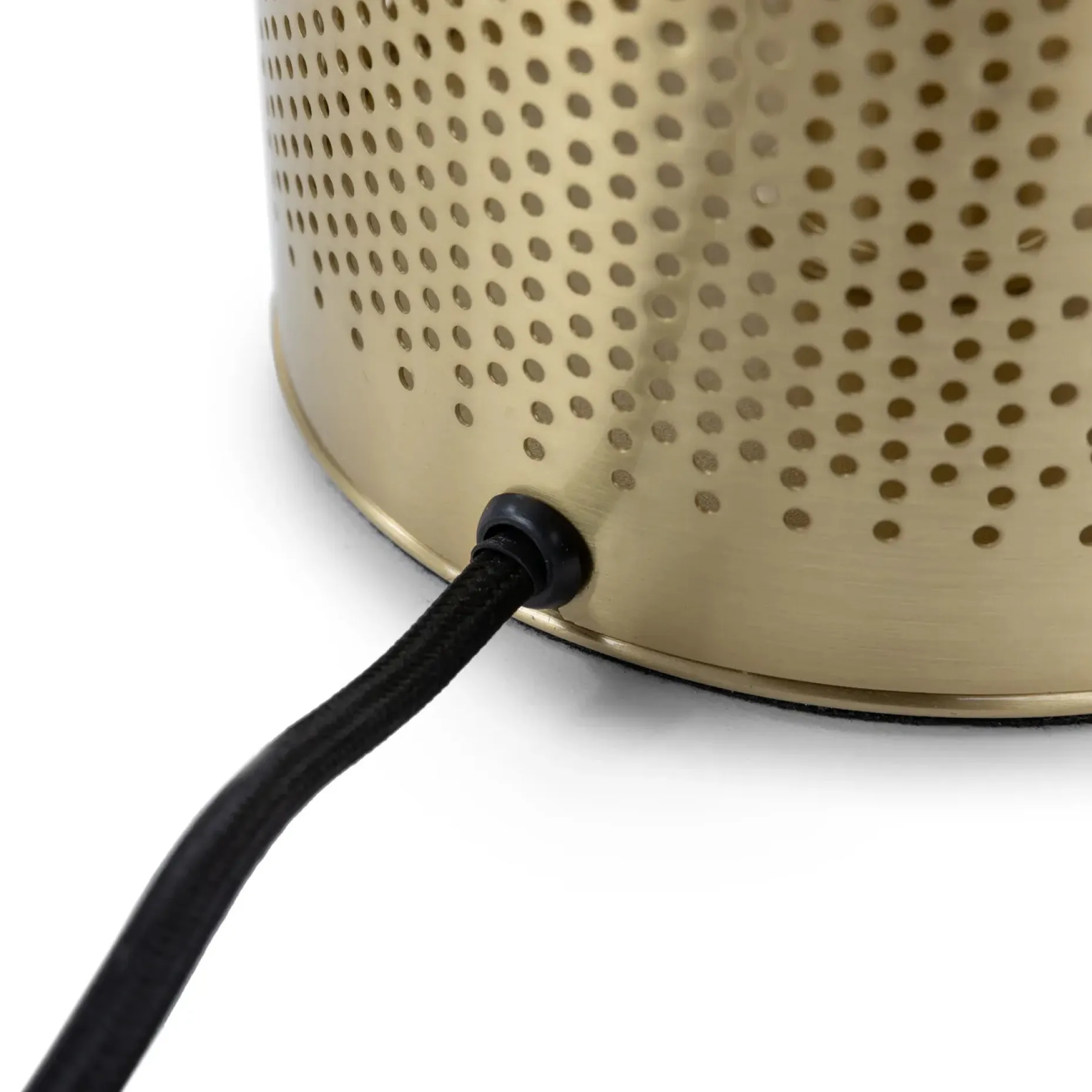 Perforate Table Lamp - Brass