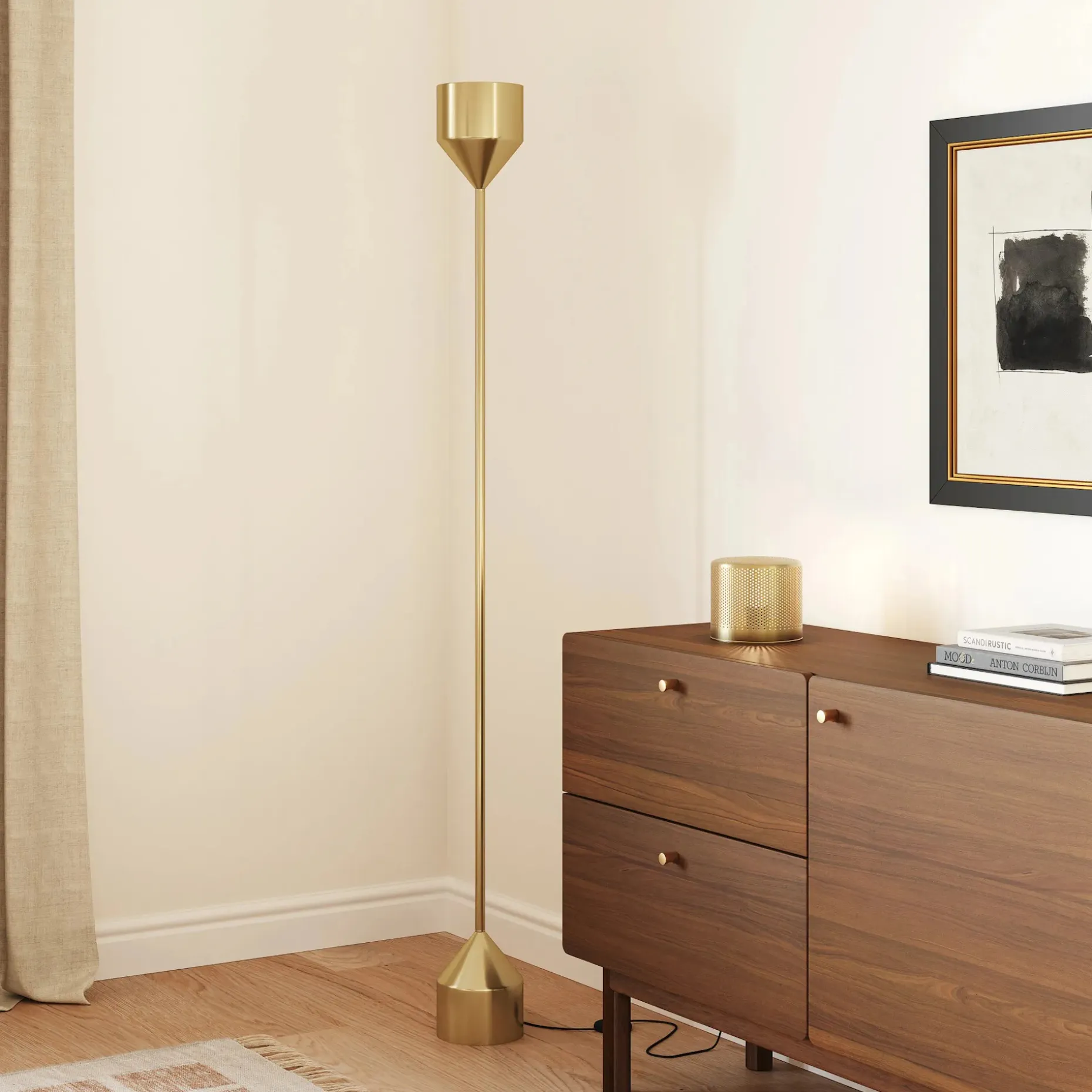 Perforate Table Lamp - Brass