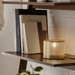 Perforate Table Lamp - Brass