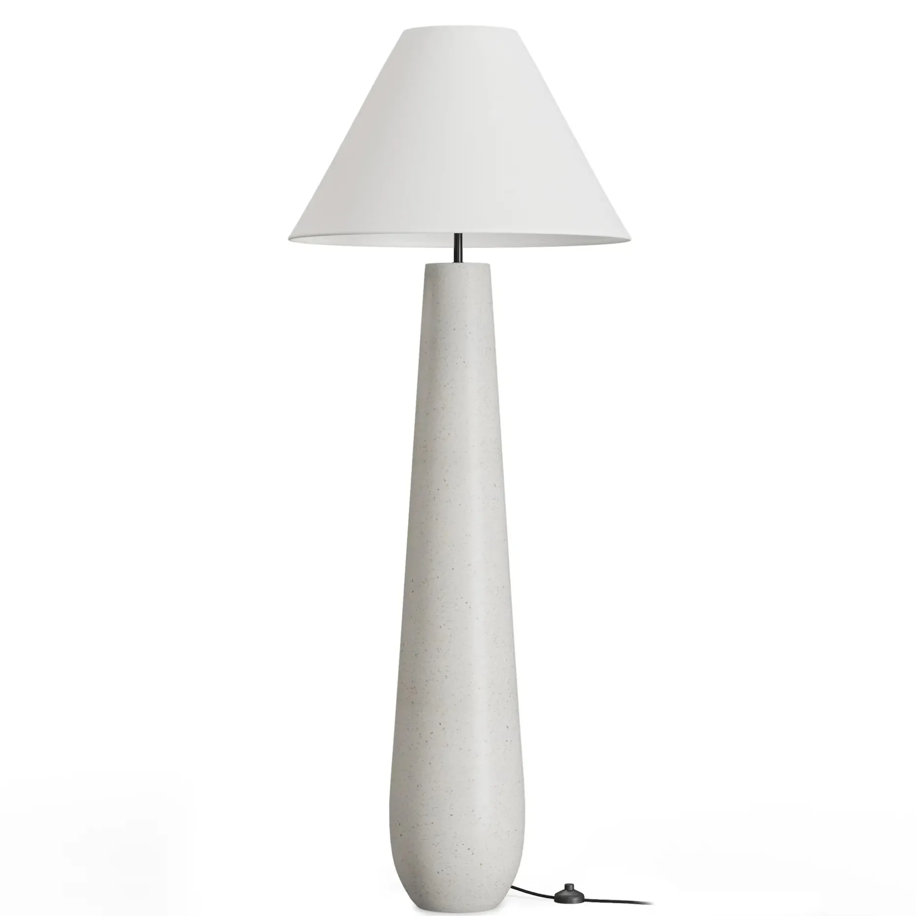 Pilar Floor Lamp - White Terrazzo