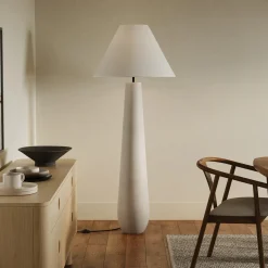 Pilar Floor Lamp - White Terrazzo