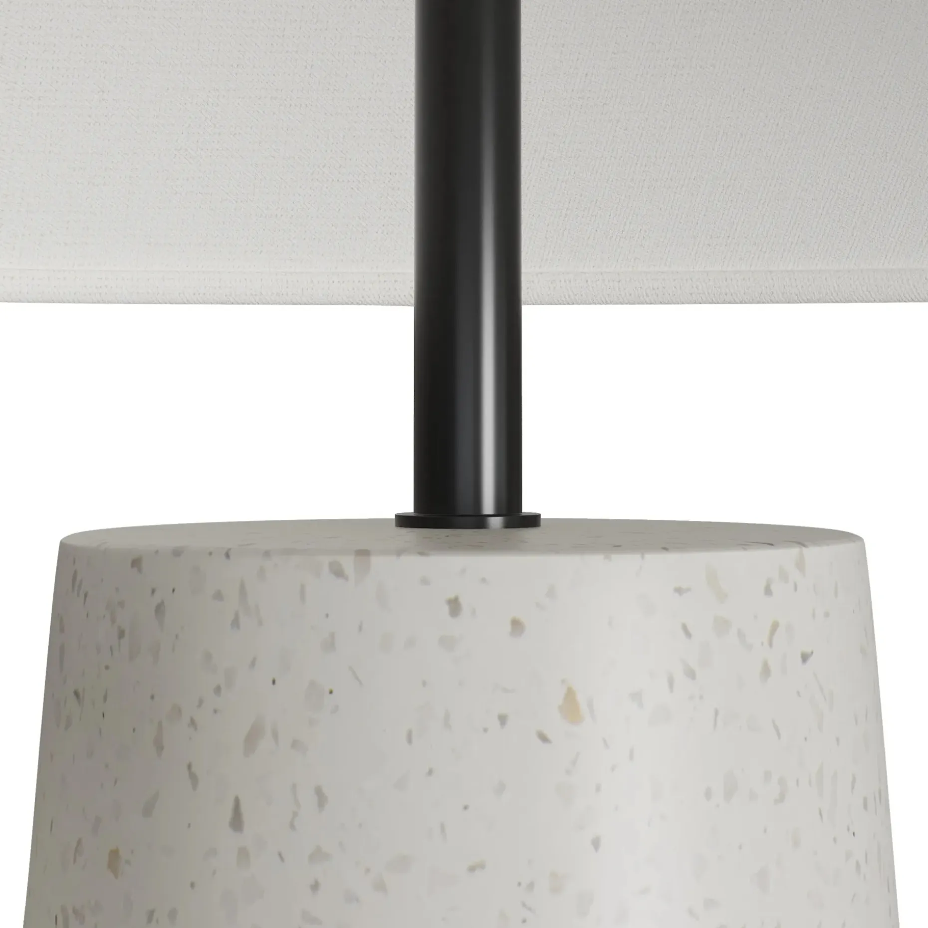 Pilar Floor Lamp - White Terrazzo