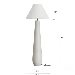 Pilar Floor Lamp - White Terrazzo