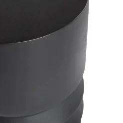 Pindo Outdoor Concrete Side Table - Black