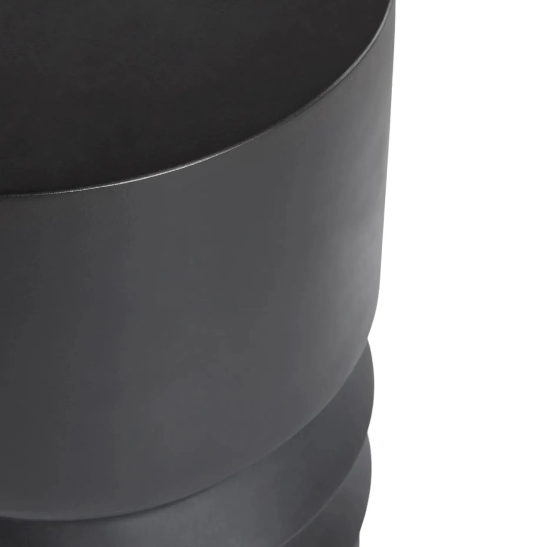 Pindo Outdoor Concrete Side Table - Black