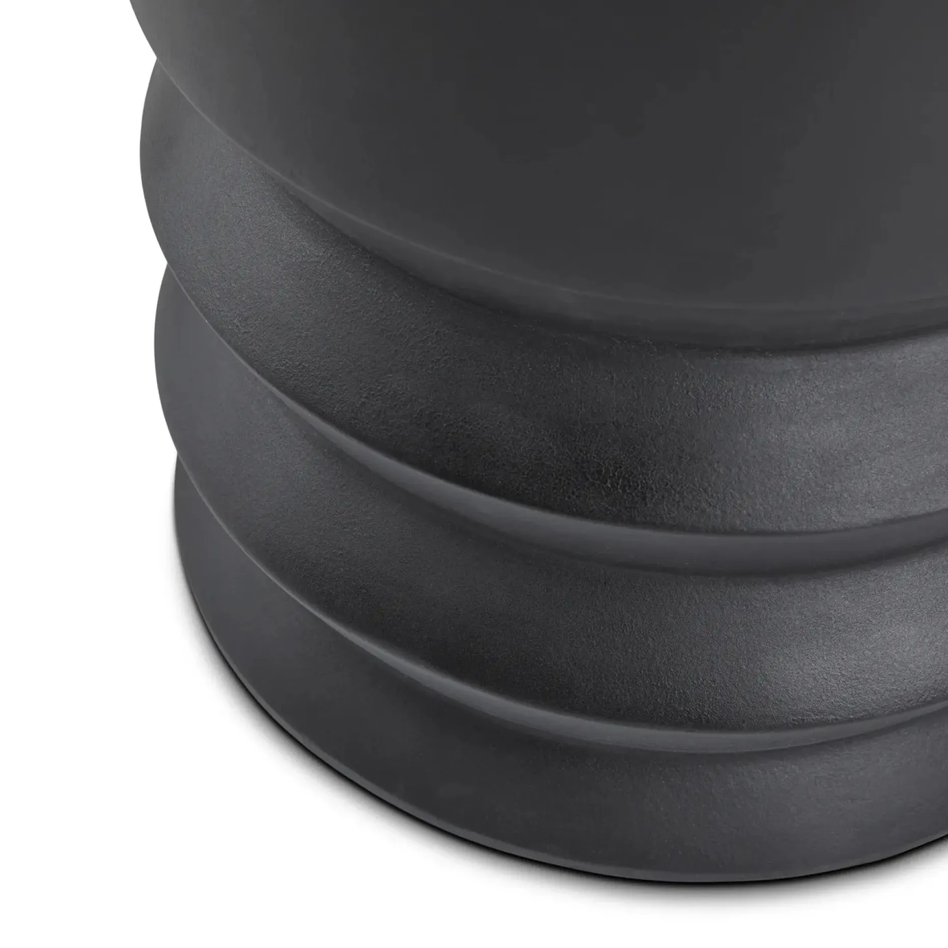 Pindo Outdoor Concrete Side Table - Black