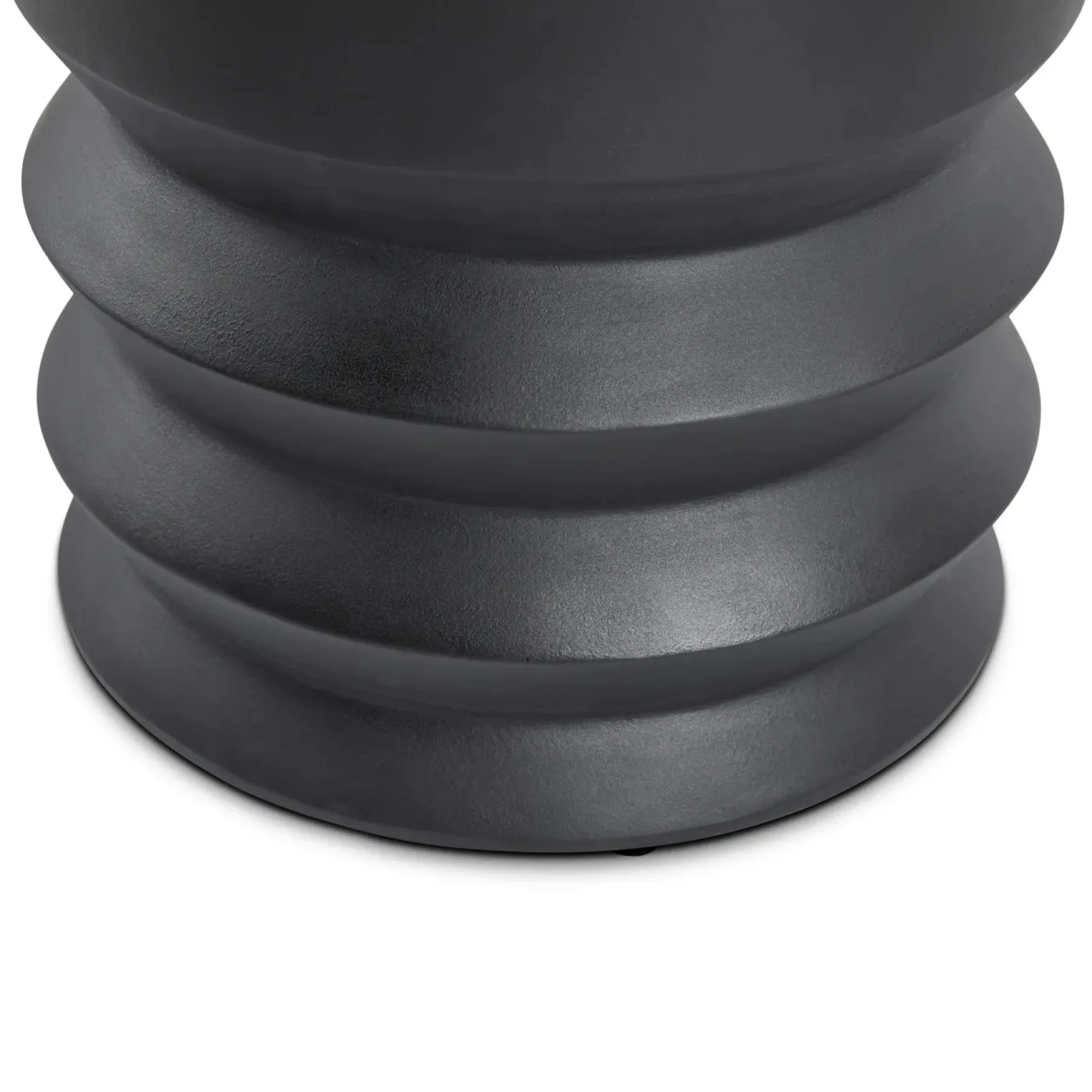 Pindo Outdoor Concrete Side Table - Black
