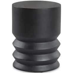 Pindo Outdoor Concrete Side Table - Black