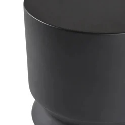 Pindo Outdoor Concrete Side Table - Black