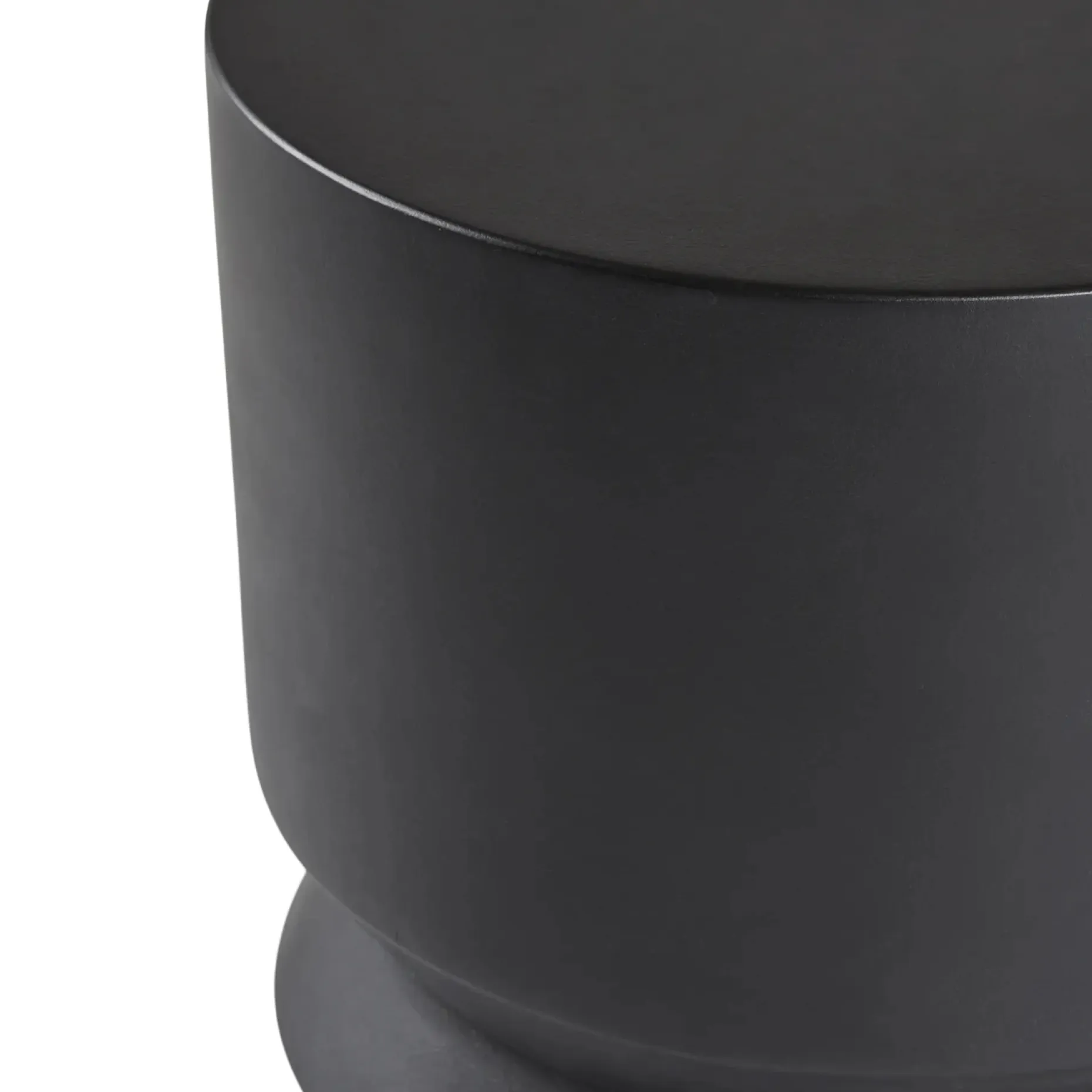 Pindo Outdoor Concrete Side Table - Black