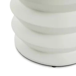 Pindo Outdoor Concrete Side Table - White