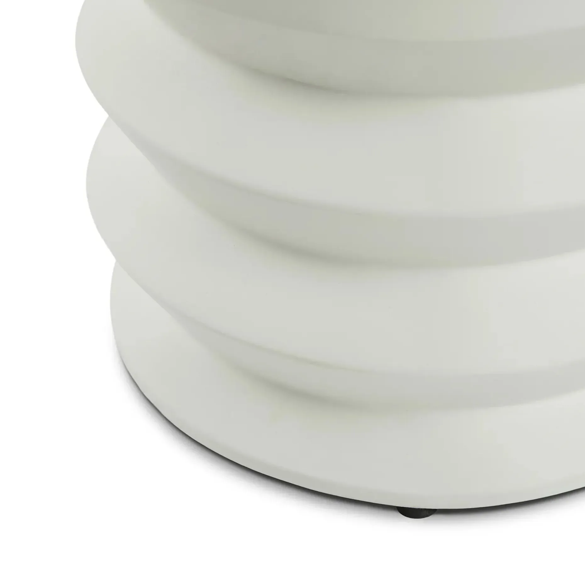 Pindo Outdoor Concrete Side Table - White