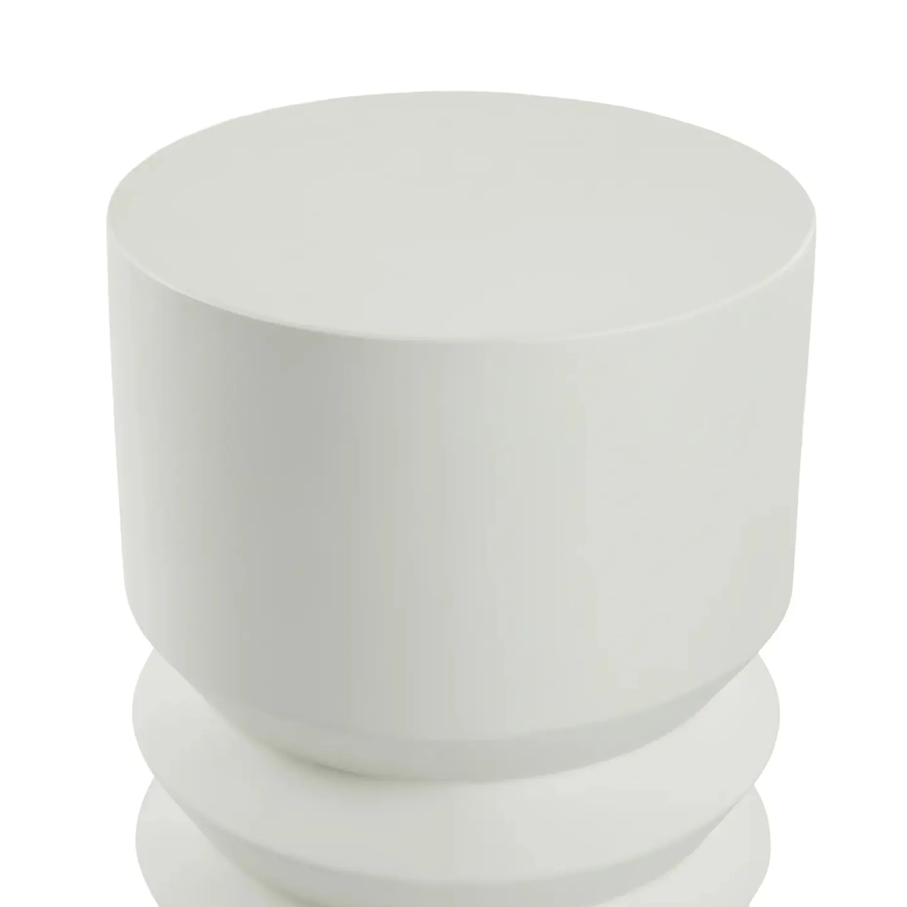 Pindo Outdoor Concrete Side Table - White