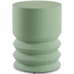 Pindo Outdoor Concrete Side Table - Khaki Green