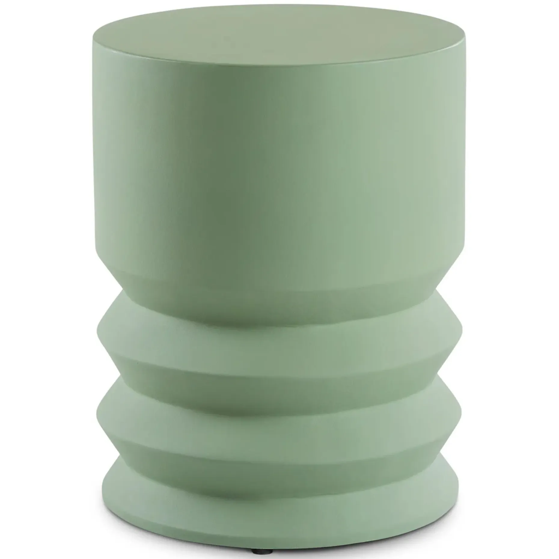 Pindo Outdoor Concrete Side Table - Khaki Green
