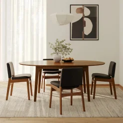 Plumas 55" - 74.75" Extendable Dining Table - Walnut