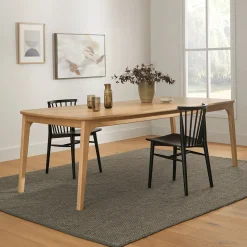 Plumas 92.5" - 112" Extendable Dining Table - White Oak